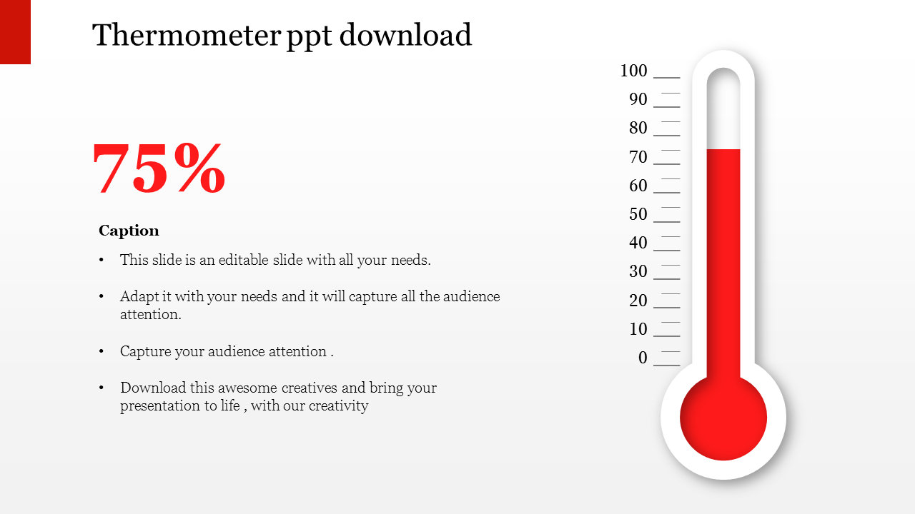 Thermometer PPT Download Template For Presentation
